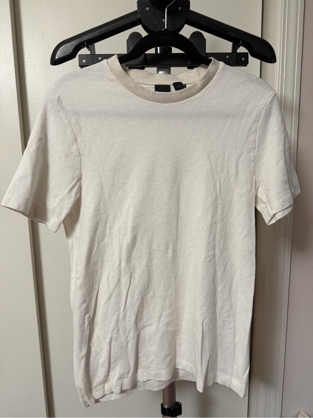 Men's Boss Classic Crewneck Short Sleeve Shirt - Cream